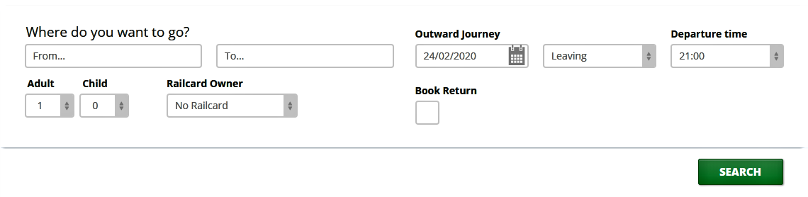 The National Rail Dundee Journey Planner